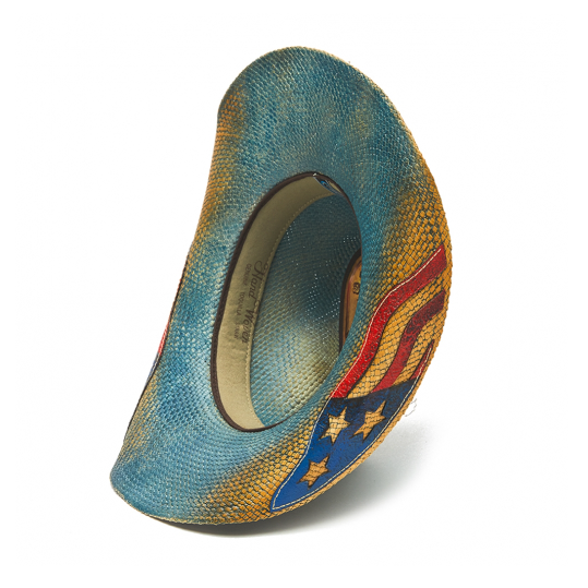 Stampede Western Straw Cowboy Hat - Blue Star USA
