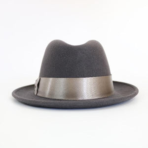 Dobbs Homburg Hat Wool Felt - Boulevard in Grey