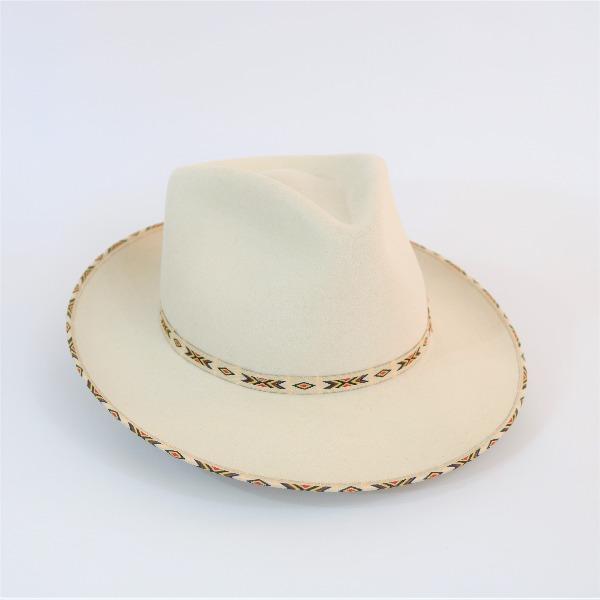 Stetson Vanguard Wool Fedora - in Bone
