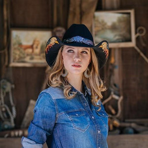 Stampede Western Felt 100X Wool Hat - American Bald Eagle USA