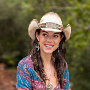 Stampede Western Hat - The Sequoia with Turquoise band