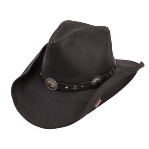 Stetson Leather Western Hat - Roxbury Black Distressed Leather