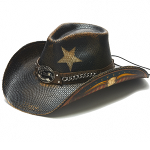 Stampede Men's Western Cowboy Hat - The Texas Longhorn Patriotic Flag