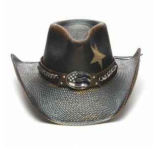 Stampede Men's Western Cowboy Hat - The Texas Longhorn Patriotic Flag