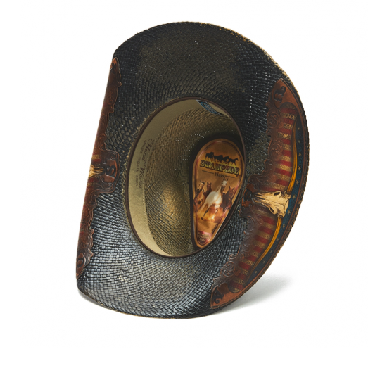 Stampede Men's Western Cowboy Hat - The Texas Longhorn Patriotic Flag