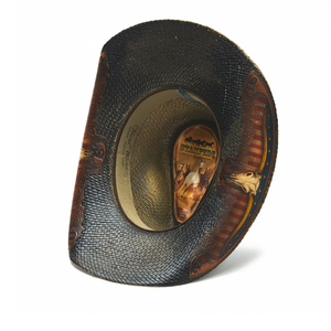 Stampede Men's Western Cowboy Hat - The Texas Longhorn Patriotic Flag