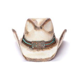 Stampede Western Hat - The Sequoia with Turquoise band