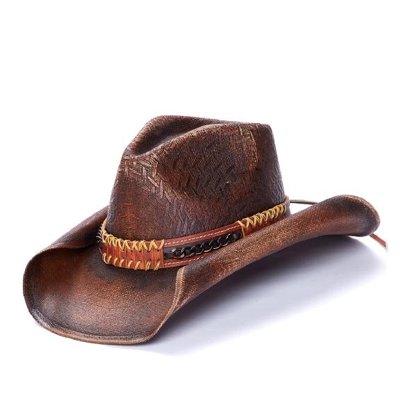 Stampede Unisex Brown Western Hat - The Chestnut