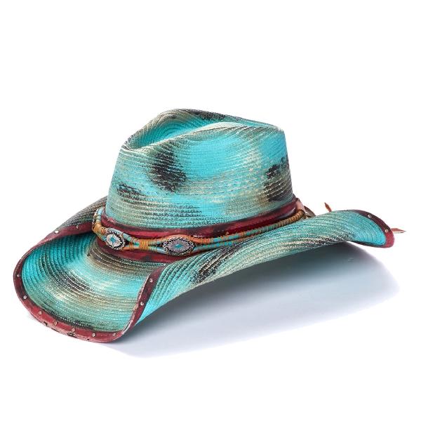 Stampede Women's Western Hat - The Calypso in Turquoise