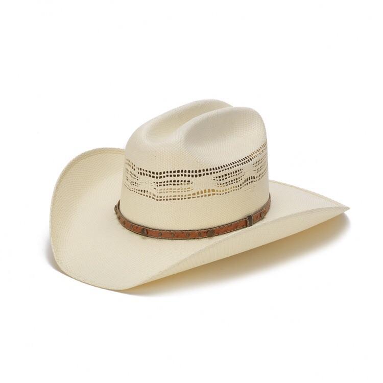 Stampede Western Vented Straw Hat- The Palomino with Cattleman Crown