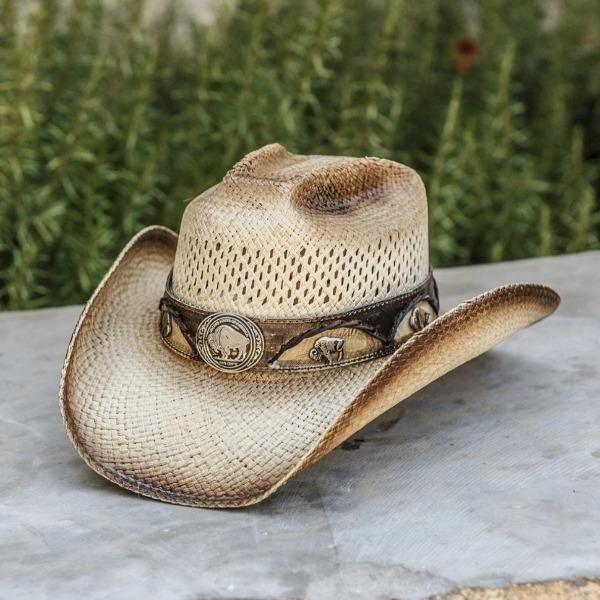Stampede Western Straw Hat - The Wild Buffalo