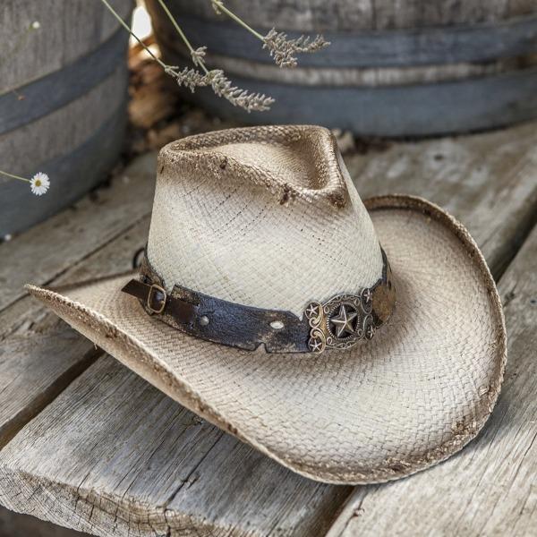 Stampede Men's Western Straw Hat - The Five Star Buckle