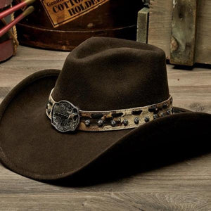 Stampede Women's Felt 100X Wool Western Hat - The Standard Cowgirl in Brown