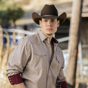 Stampede Men's Felt 100X Wool Western Hat - The Colton in Black, Brown