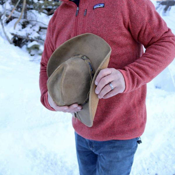 Stetson Leather Western Hat - Roxbury in Rust