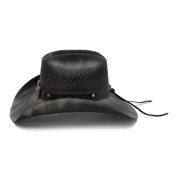 Stampede Western Straw Hat - The Angus Black