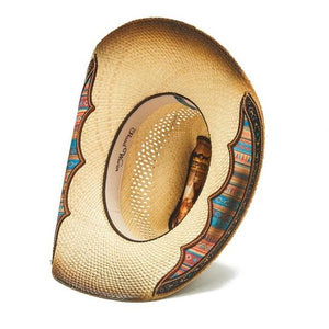 Stampede Women's Western Hats - The Ganado with Colorful native Print Brim